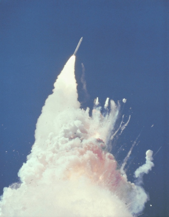Photo:  The Challenger Shuttle Disaster 2